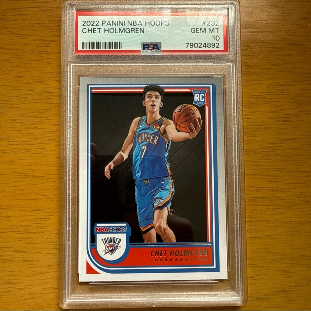 PSA 10 #232 Panini Thunder Chet Holmgren Card